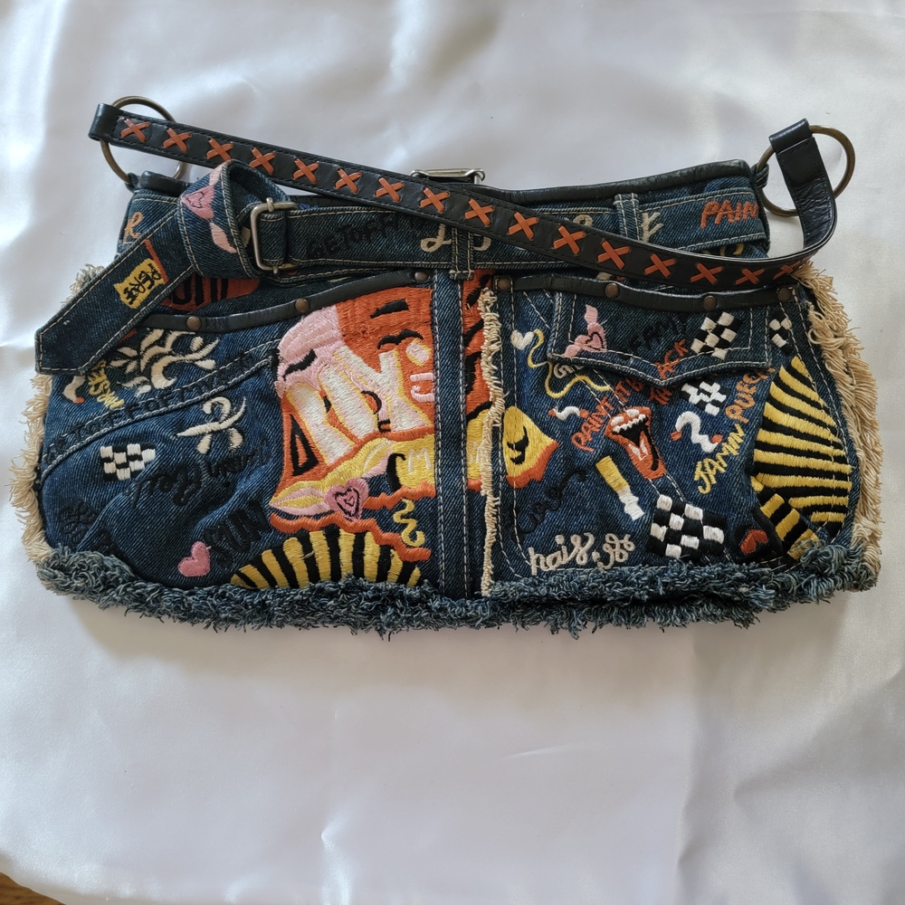 Jamin Puech Rock n' Roll Handmade Denim  Bag